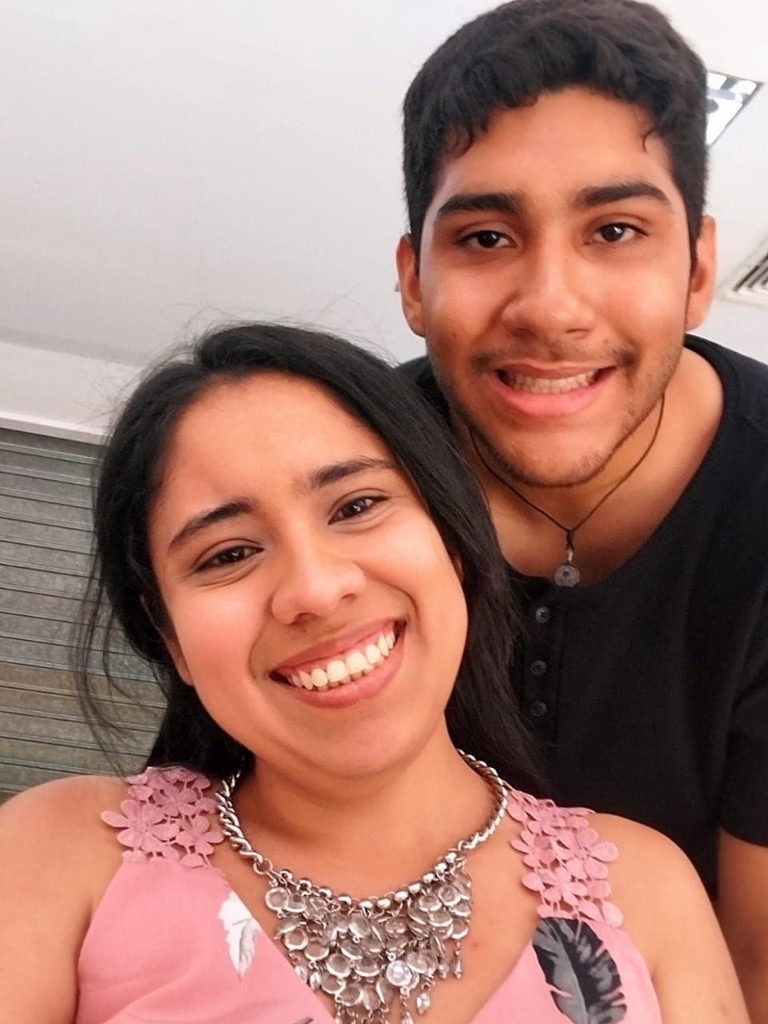 Selfie de Verónica y Marcelo